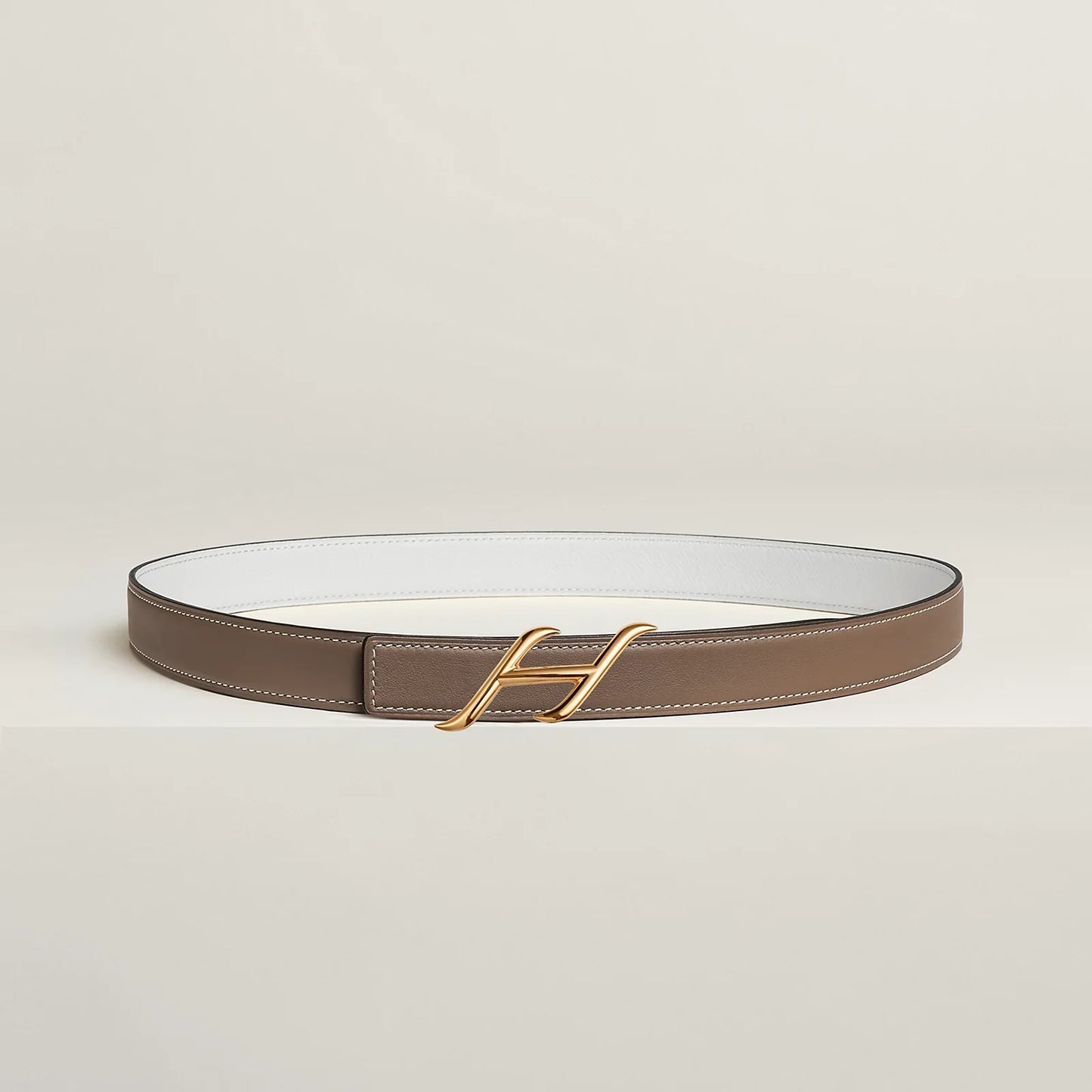 HDN BELT BUCKLE & REVERSIBLE LEATHER STRAP 24 MM