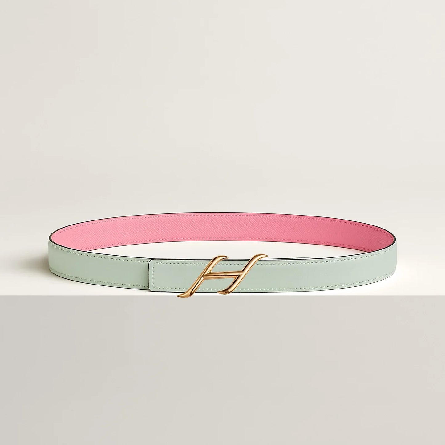 HDN BELT BUCKLE & REVERSIBLE LEATHER STRAP 24 MM