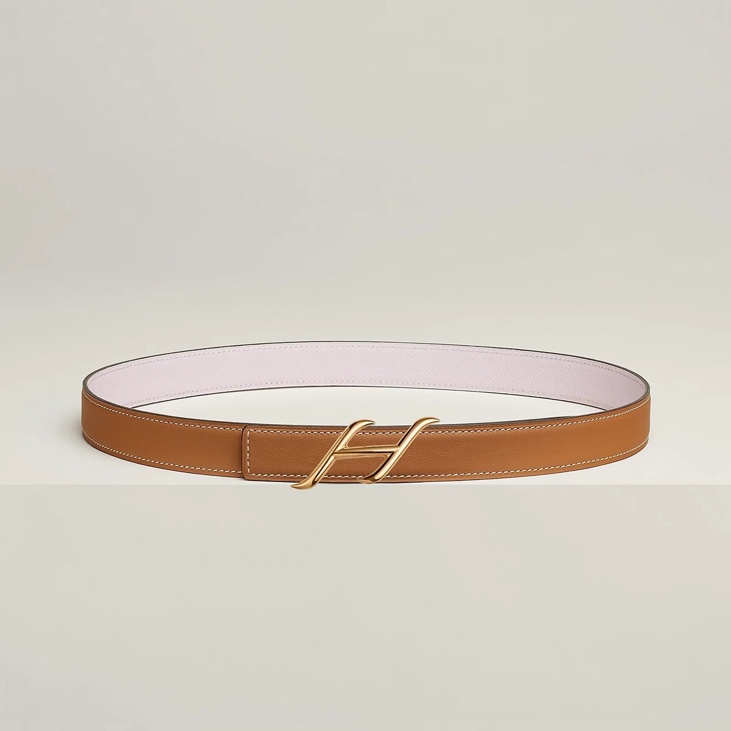 HDN BELT BUCKLE & REVERSIBLE LEATHER STRAP 24 MM