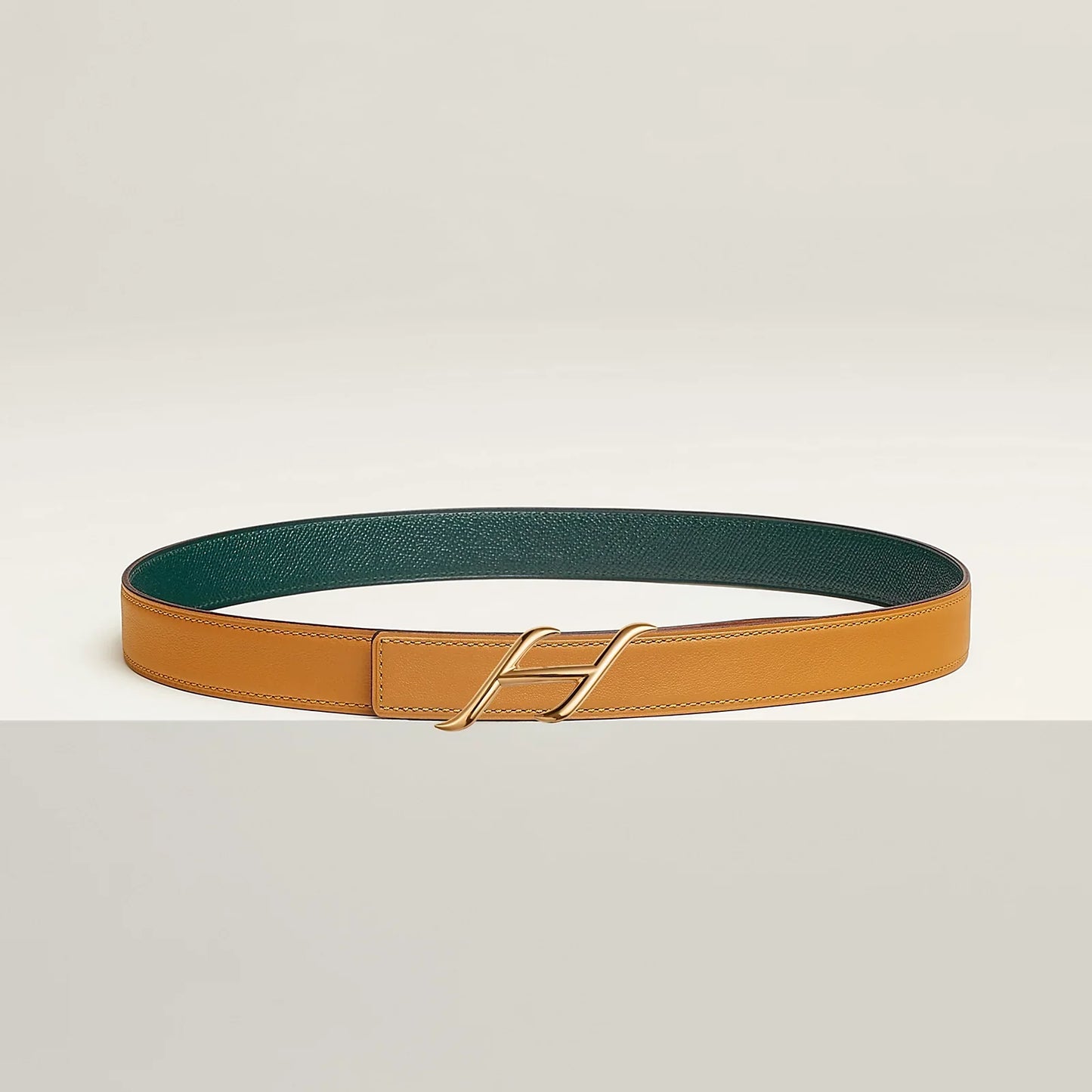 HDN BELT BUCKLE & REVERSIBLE LEATHER STRAP 24 MM