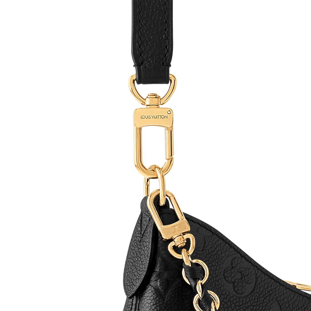 Boulogne PM Monogram Empreinte Leather Black Shoulder Bag