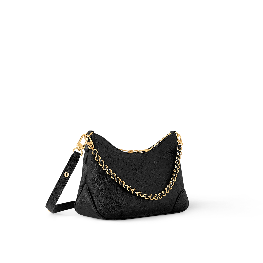 Boulogne PM Monogram Empreinte Leather Black Shoulder Bag