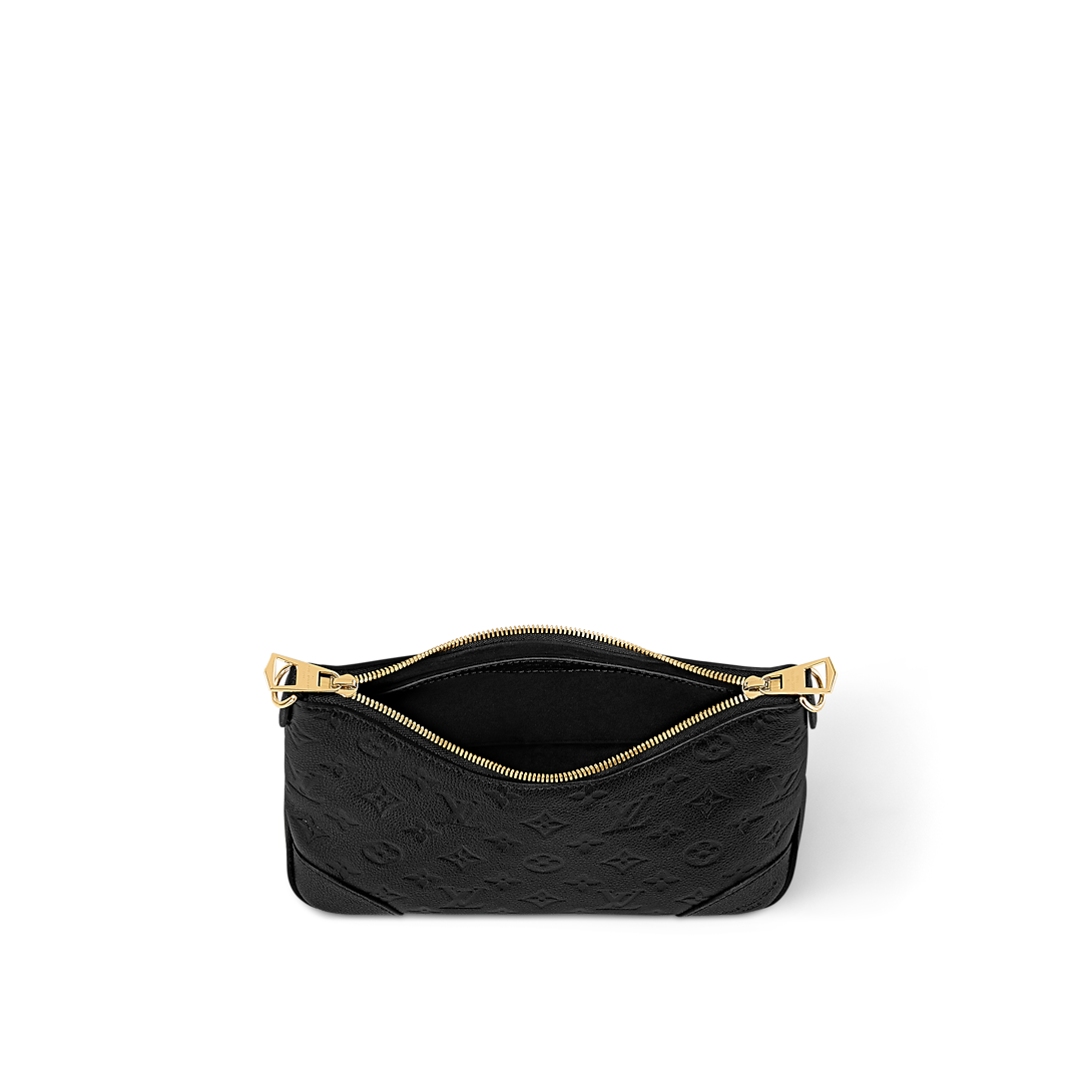 Boulogne PM Monogram Empreinte Leather Black Shoulder Bag
