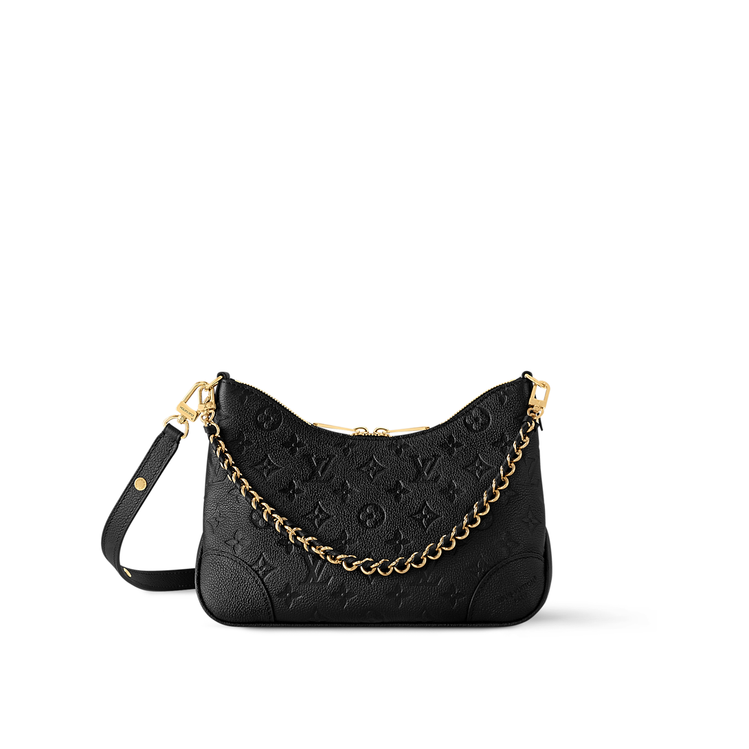 Boulogne PM Monogram Empreinte Leather Black Shoulder Bag
