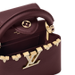 Capucines Mini Taurillon Leather Bordeaux Top Handle Bag