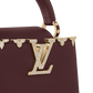 Capucines Mini Taurillon Leather Bordeaux Top Handle Bag