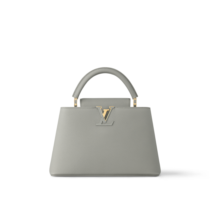 Capucines MM Taurillon Leather Black Top Handle Bag