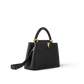 Capucines MM Taurillon Leather Black Top Handle Bag