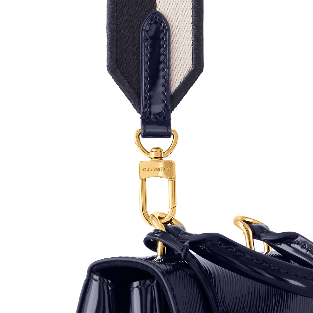 Cluny Mini Epi Leather Sapphire Blue Top Handle Bag
