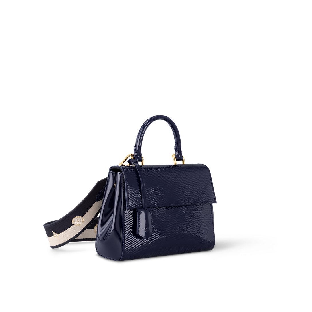 Cluny Mini Epi Leather Sapphire Blue Top Handle Bag