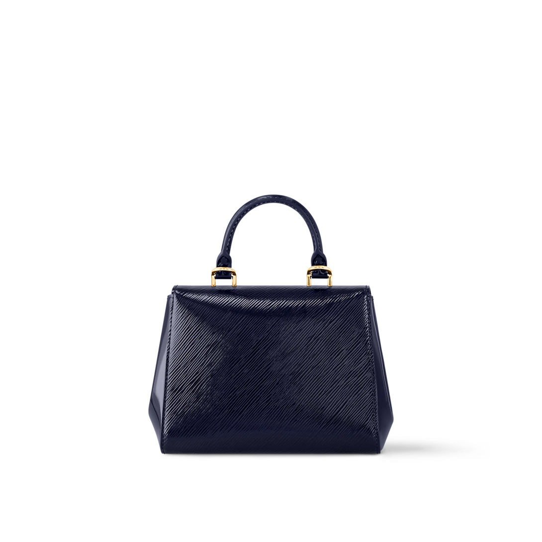 Cluny Mini Epi Leather Sapphire Blue Top Handle Bag