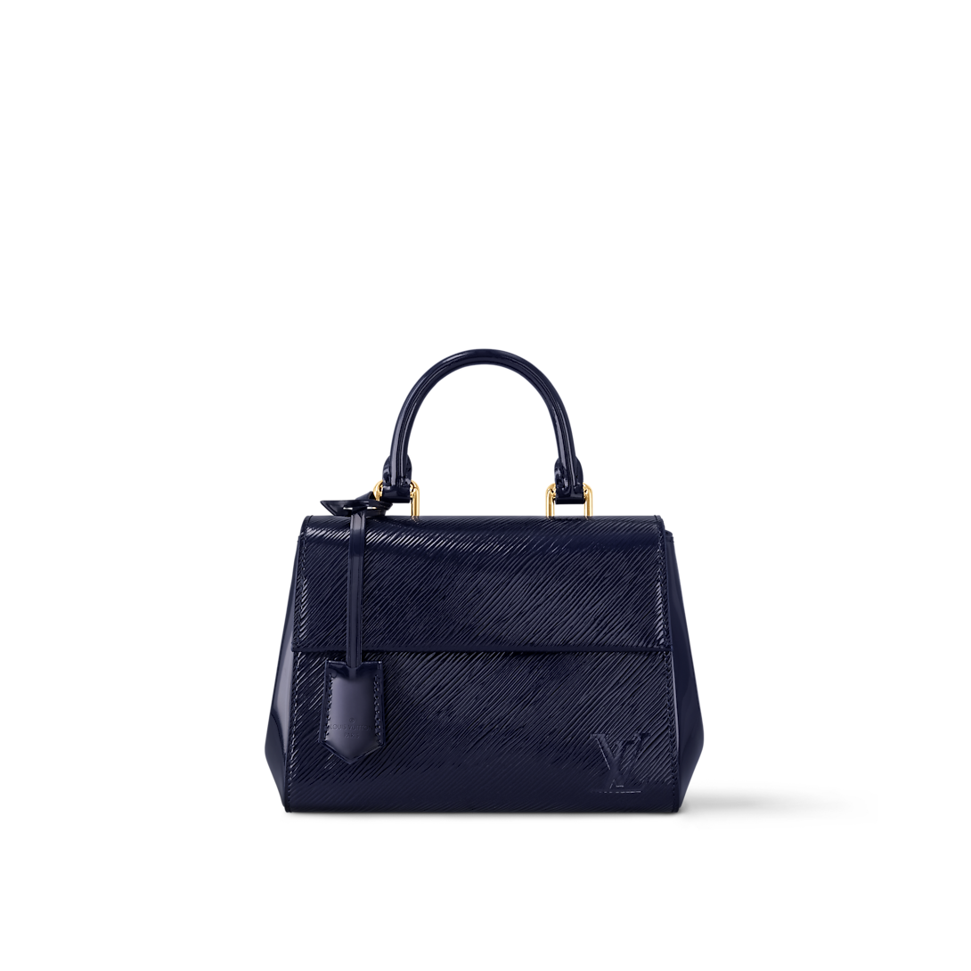 Cluny Mini Epi Leather Sapphire Blue Top Handle Bag