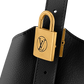 Low Key Hobo MM Smooth Calfskin Leather Black Top Handle Bag