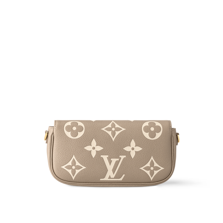 Wallet On Chain Ivy Monogram Empreinte Leather Cream Cross-Body Bag