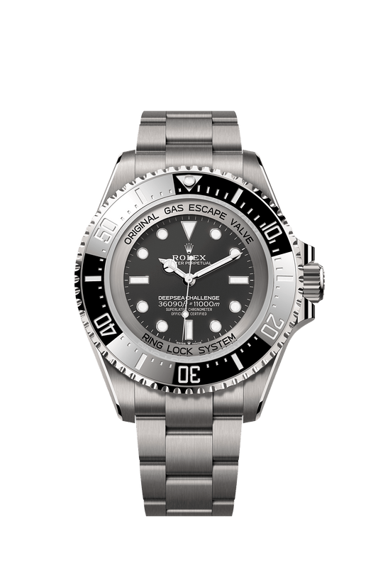 Deepsea Challenge 50mm RLX Titanium Intense Black Dial Unidirectional Bezel Oyster Bracelet Self-Winding Watch