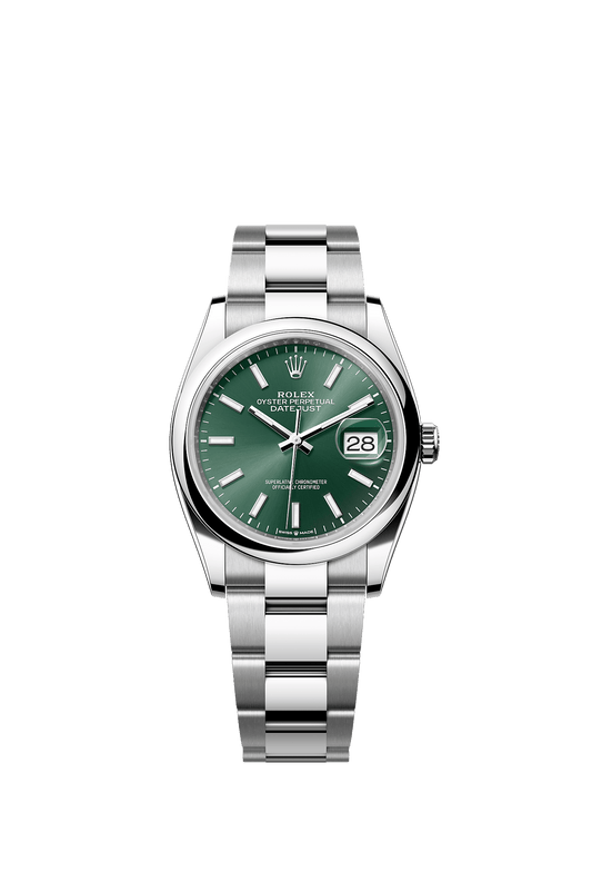 Datejust 36 36mm Oystersteel Mint Green Sunray Dial Oyster Bracelet Self-Winding Watch