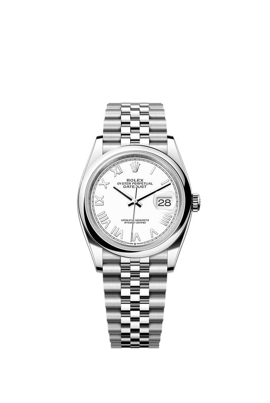 Datejust 36 36mm Oystersteel White Dial Jubilee Bracelet Self-Winding Watch