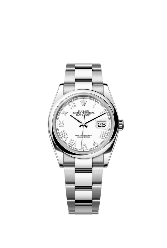 Datejust 36 36mm Oystersteel White Dial Oyster Bracelet Self-Winding Watch