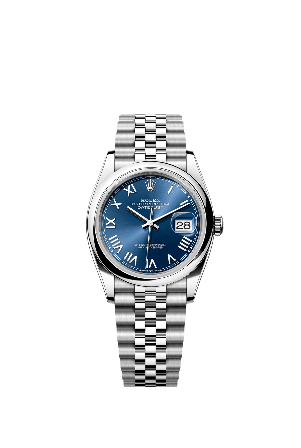 Datejust 36 36mm Oystersteel Bright Blue Dial Jubilee Bracelet Self-Winding Watch