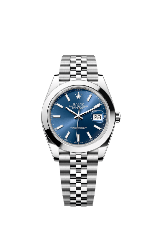 Datejust 41 41mm Oystersteel Bright Blue Dial Jubilee Bracelet Self-Winding Watch