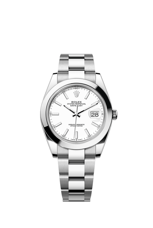 Datejust 41 41mm Oystersteel White Dial Oyster Bracelet Self-Winding Watch
