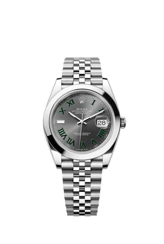 Datejust 41 41mm Oystersteel Slate Dial Smooth Bezel Jubilee Bracelet Self-Winding Watch
