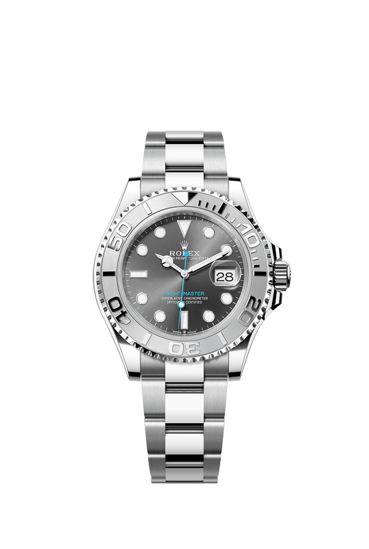 Yacht-Master 40 40mm Oystersteel Platinum Slate Dial Bidirectional Bezel Oyster Bracelet Self-Winding Watch