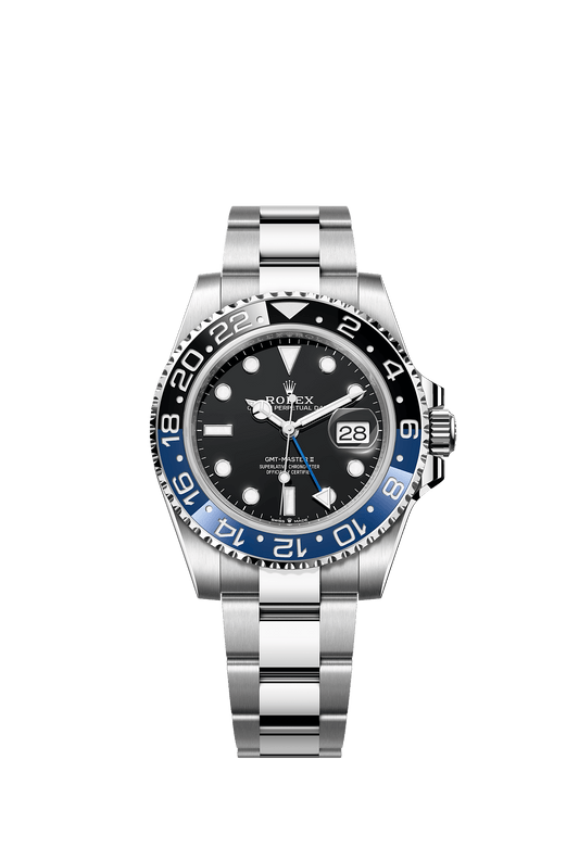 GMT-Master II 40mm Oystersteel Black Dial Blue Black Cerachrom Bezel Oyster Bracelet Self-Winding Watch