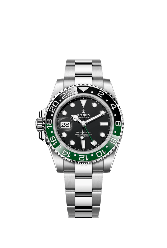 GMT-Master II 40mm Oystersteel Black Dial Green Black Cerachrom Bezel Oyster Bracelet Self-Winding Watch
