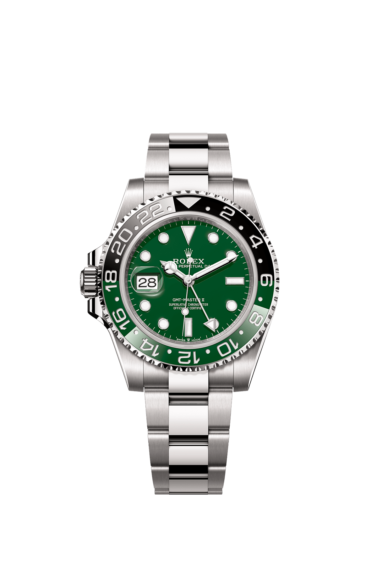 GMT-Master II Oyster Chronometer Watch 40mm 18ct White Gold Green Dial Jubilee Bracelet
