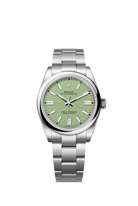 Oyster Perpetual 41 41mm Oystersteel Pistachio Dial Smooth Bezel Oyster Bracelet Self-Winding Watch