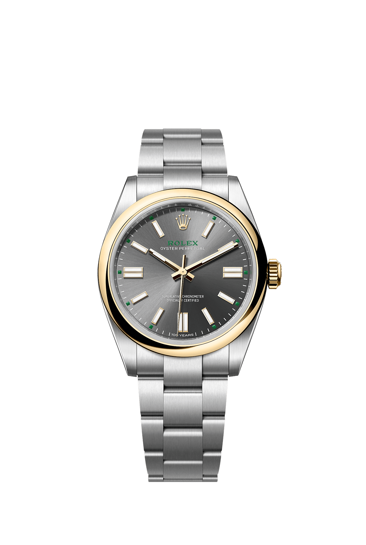 Oyster Perpetual 41 41mm Oystersteel Yellow Gold Slate Dial Oyster Bracelet Self-Winding Watch
