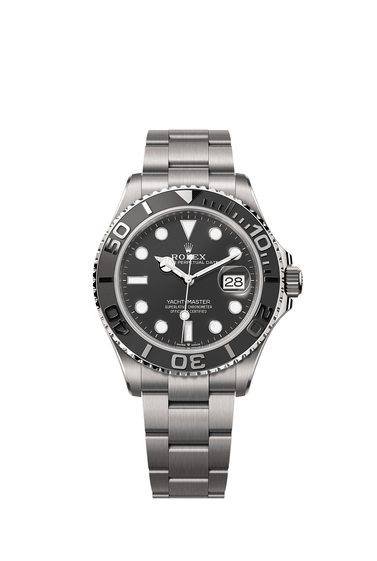 Yacht-Master 42 42mm RLX Titanium Intense Black Dial Oyster Bracelet Self-Winding Watch