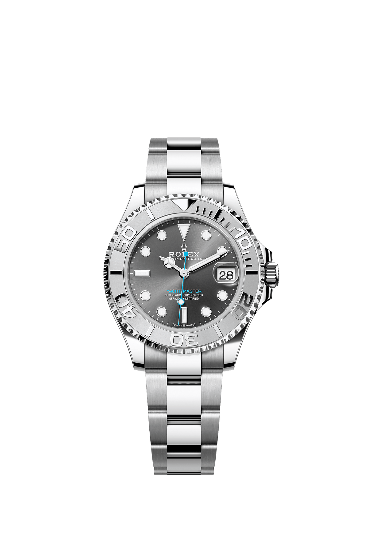 Yacht-Master 37 Oystersteel Platinum Slate Dial Oyster Bracelet 37mm Self-Winding Watch