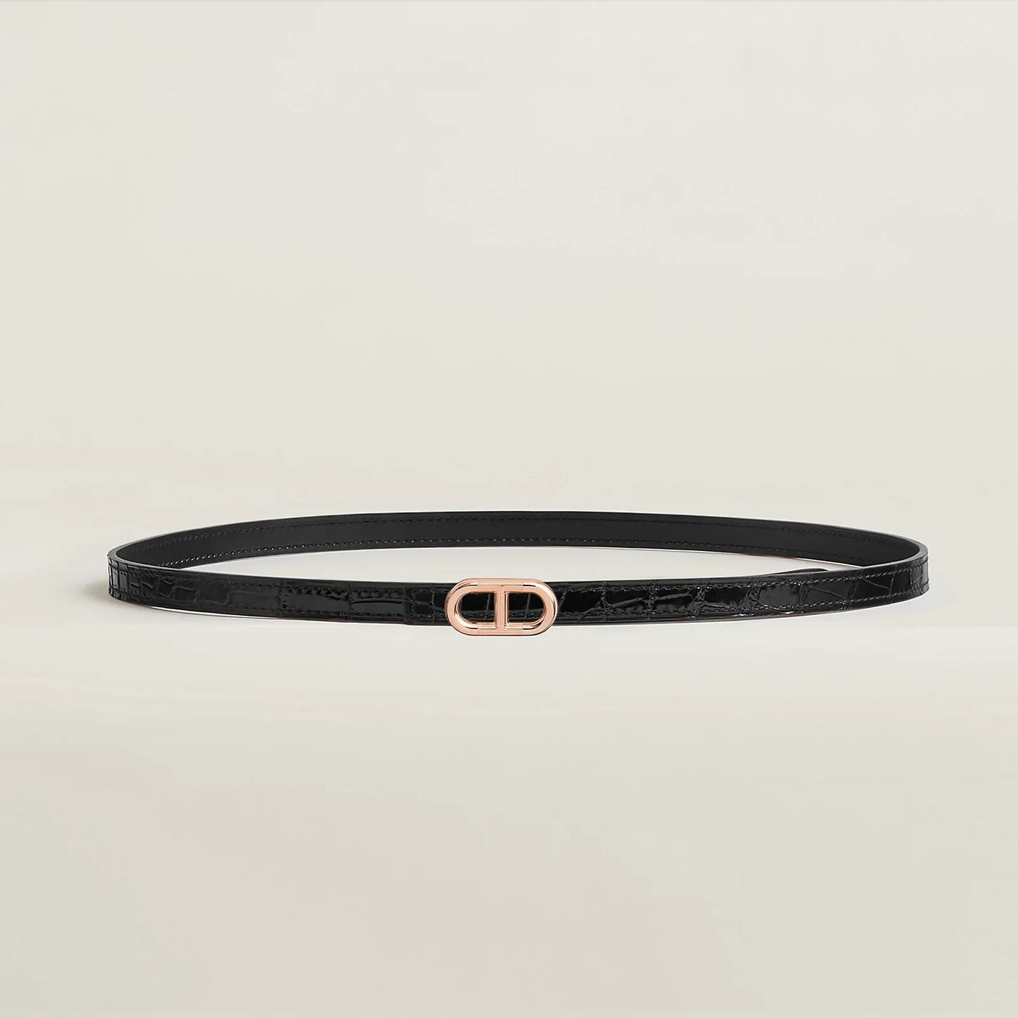 Maillon H Belt Buckle & Reversible Leather Strap 13 MM