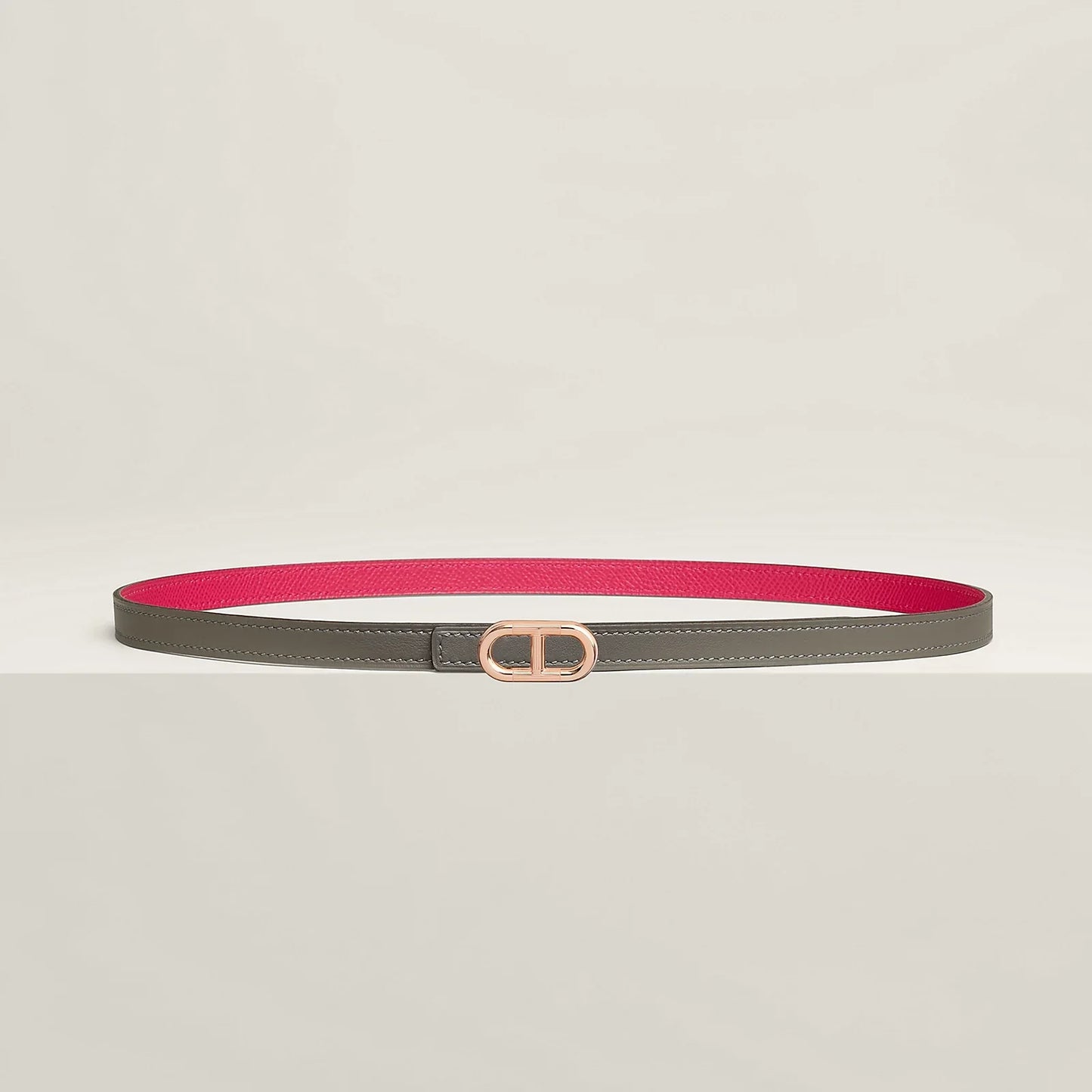 Maillon H Belt Buckle & Reversible Leather Strap 13 MM