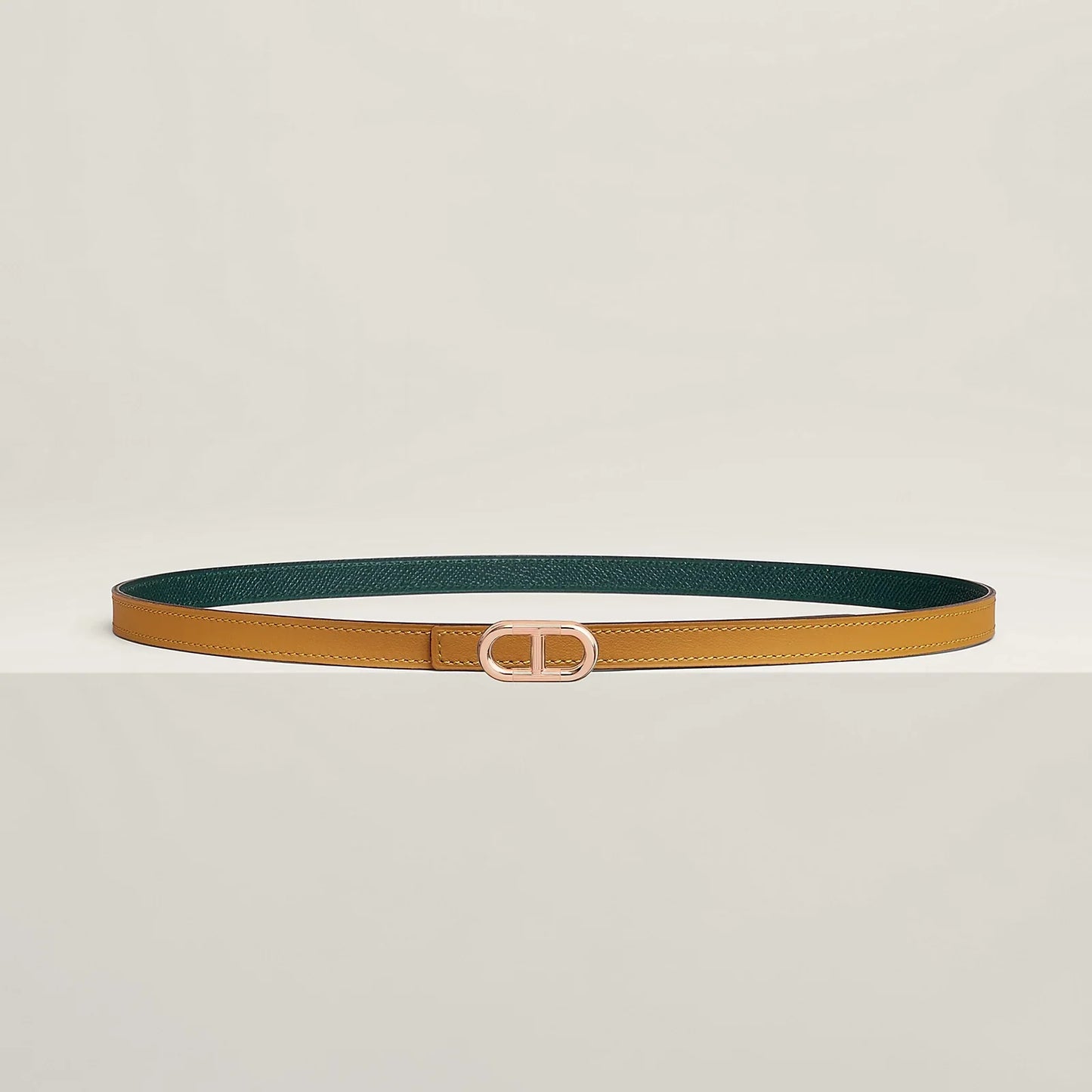 Maillon H Belt Buckle & Reversible Leather Strap 13 MM