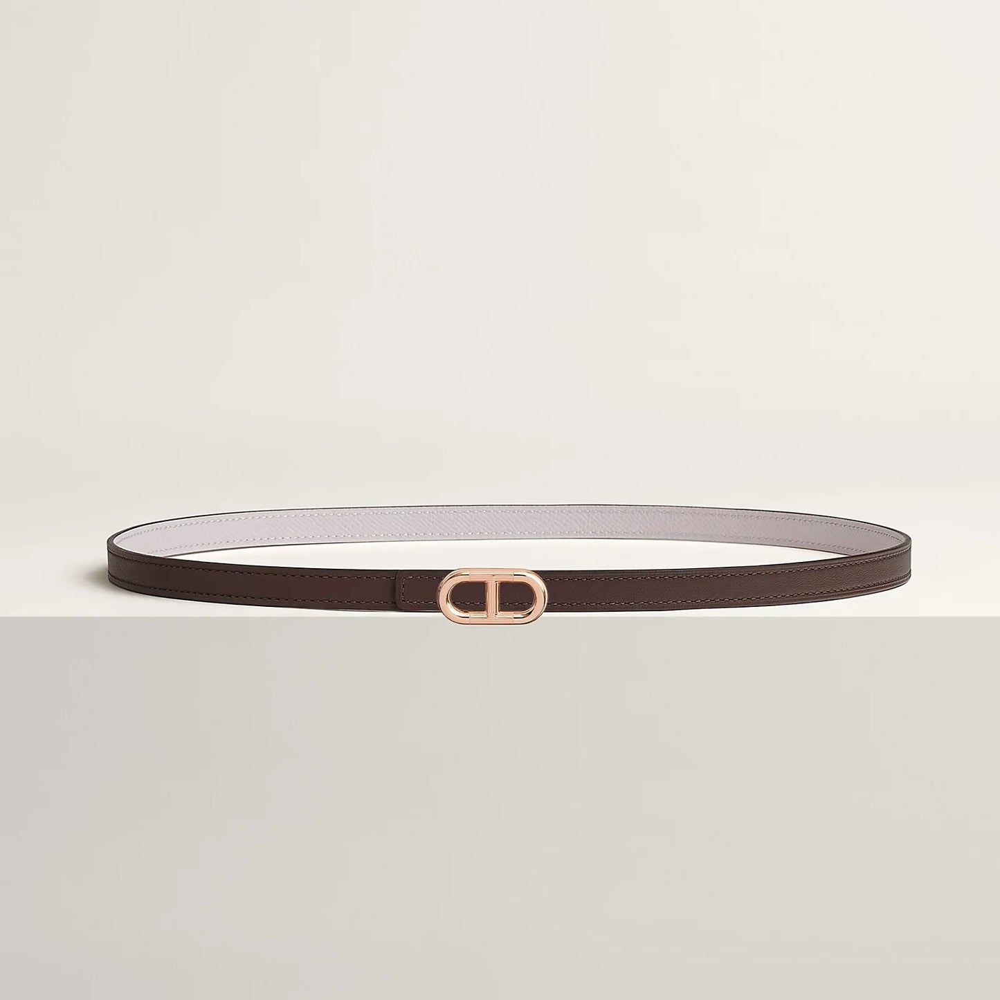 Maillon H Belt Buckle & Reversible Leather Strap 13 MM