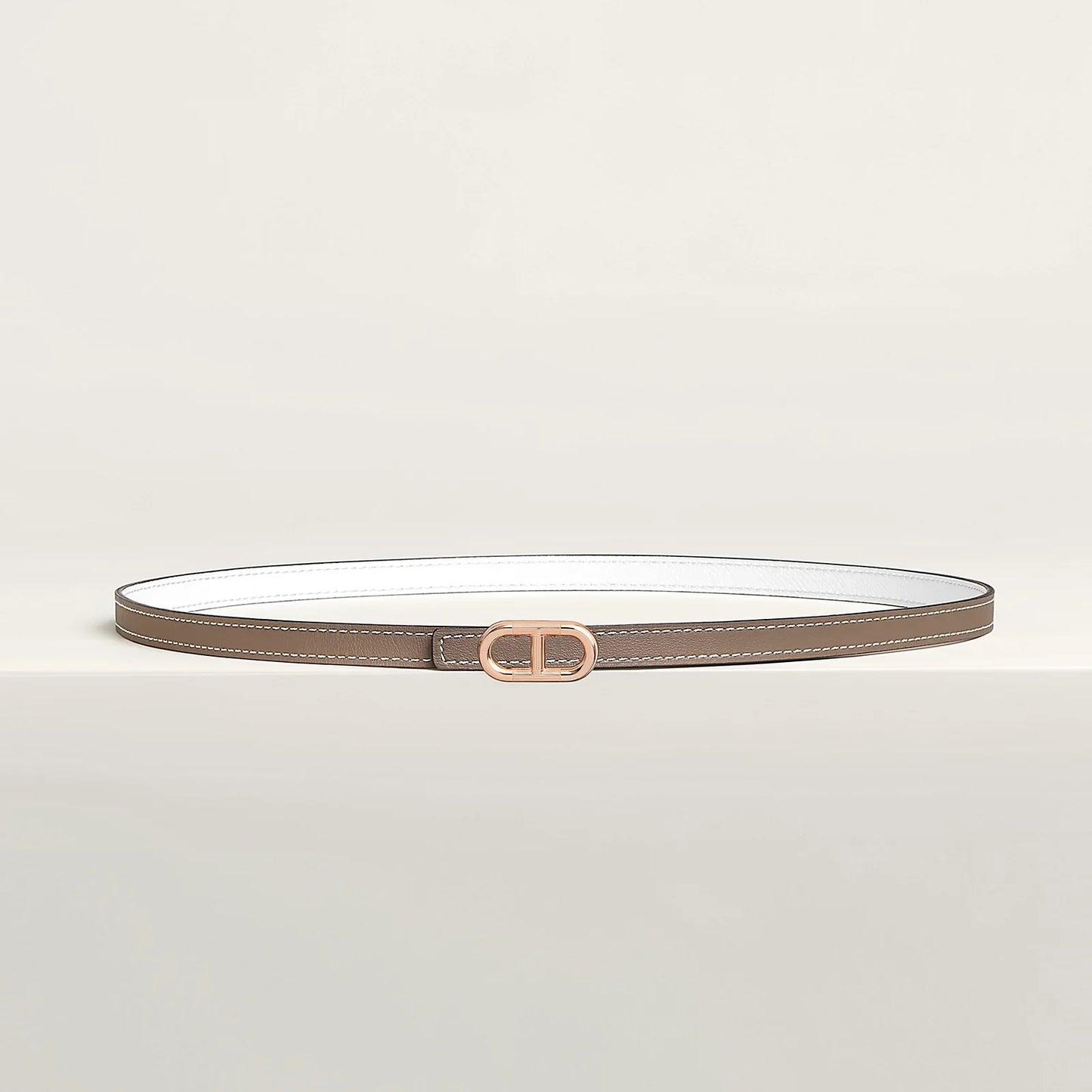Maillon H Belt Buckle & Reversible Leather Strap 13 MM