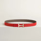 MINI H BELT BUCKLE & REVERSIBLE LEATHER STRAP 24 MM