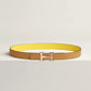 MINI H BELT BUCKLE & REVERSIBLE LEATHER STRAP 24 MM