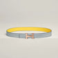 MINI H BELT BUCKLE & REVERSIBLE LEATHER STRAP 24 MM