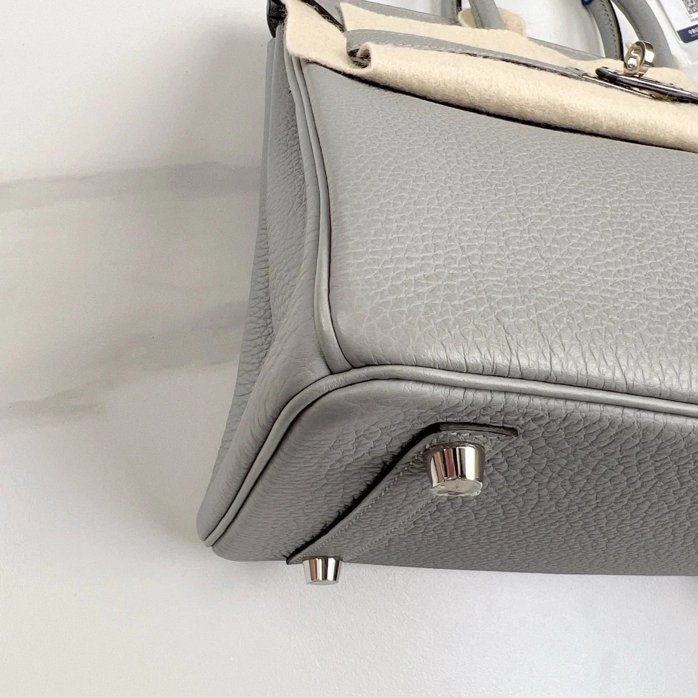 Hermes Birkin 25 Togo 4Z Gris Mouette 01