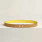 MORS H BELT BUCKLE & REVERSIBLE LEATHER STRAP 24 MM