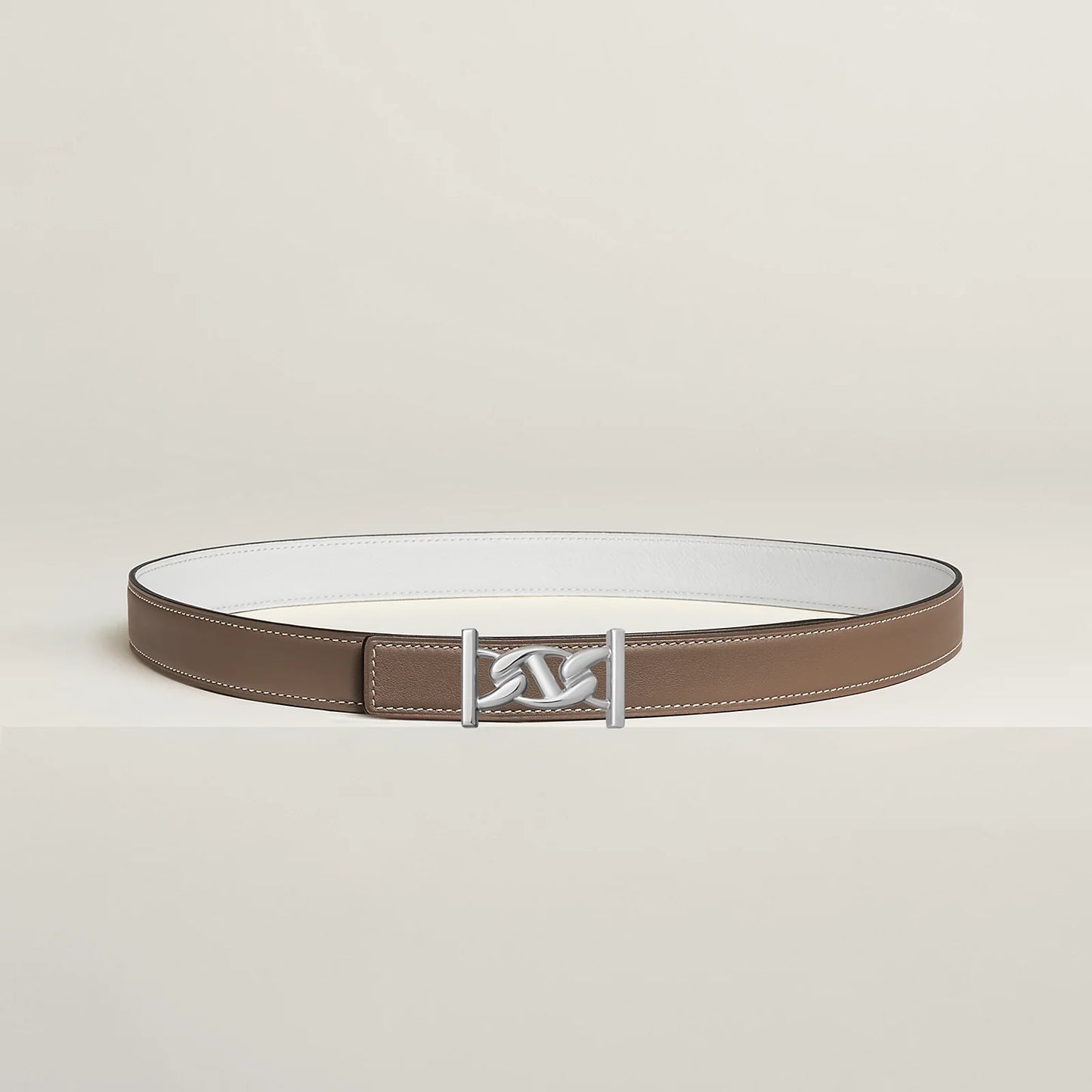 MY H BELT BUCKLE & REVERSIBLE LEATHER STRAP 24 MM