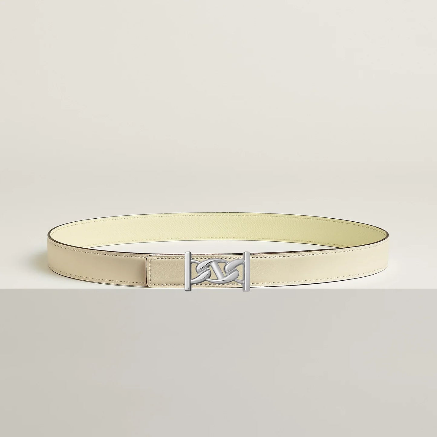 MY H BELT BUCKLE & REVERSIBLE LEATHER STRAP 24 MM
