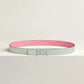 MY H BELT BUCKLE & REVERSIBLE LEATHER STRAP 24 MM