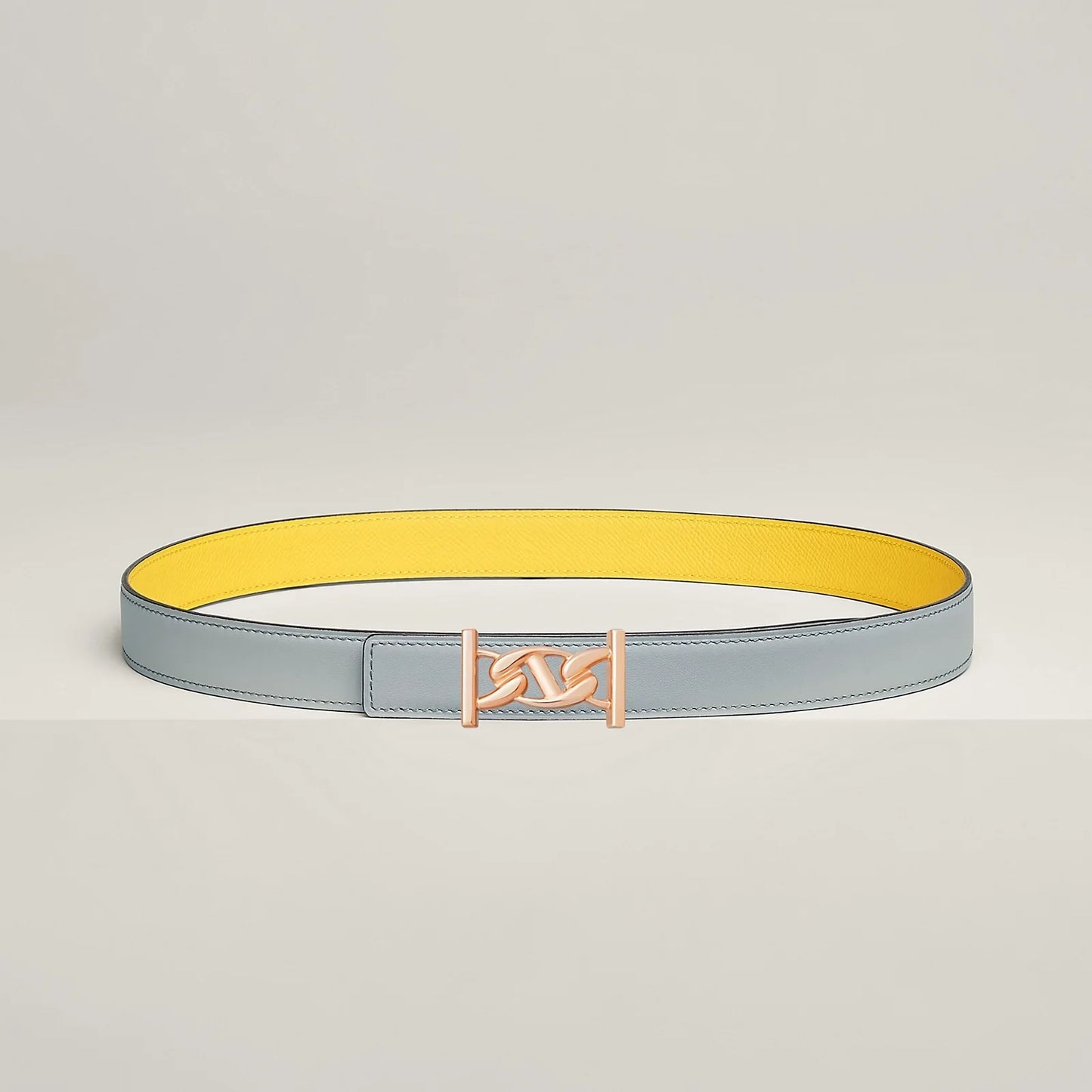 MY H BELT BUCKLE & REVERSIBLE LEATHER STRAP 24 MM