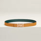 MY H BELT BUCKLE & REVERSIBLE LEATHER STRAP 24 MM