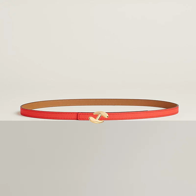 MY H BELT BUCKLE & REVERSIBLE LEATHER STRAP 13 MM